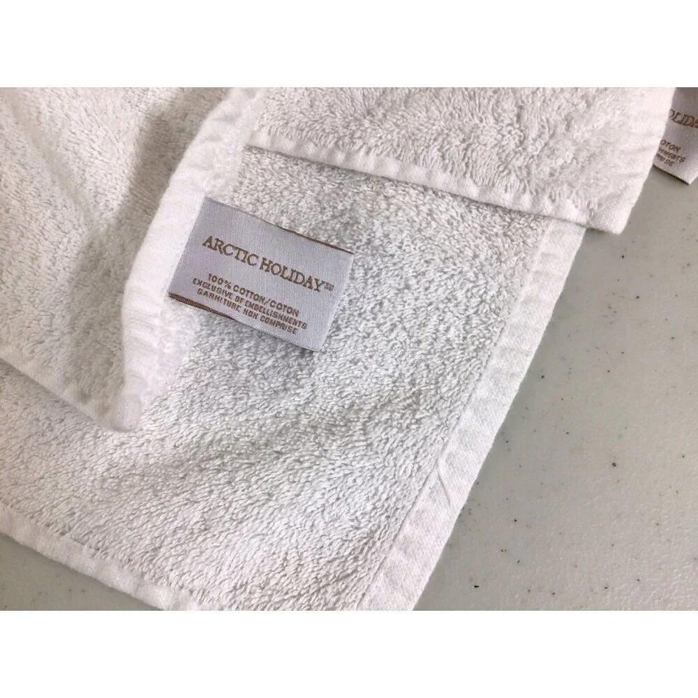 Arctic Holiday Holiday Christmas Towels Set of Two
